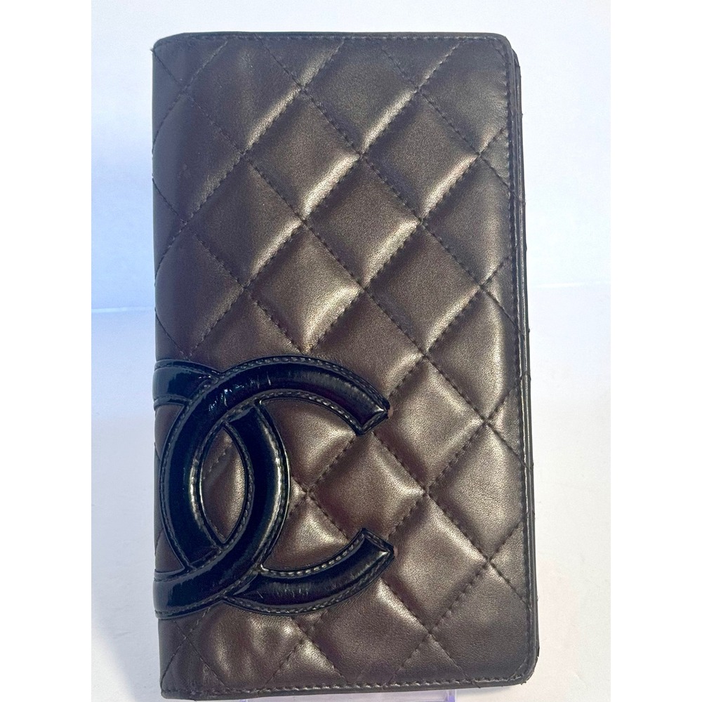 Authentic Chanel Cambon lambskin wallet